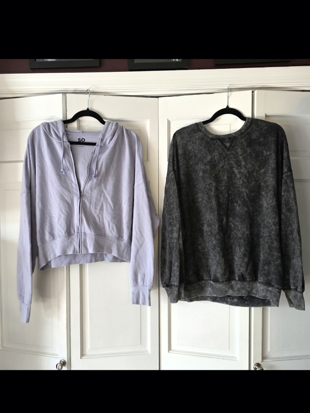 Cozy Sweatshirt Bundle XXL Cropped Hoodie + Crewneck Soft Athleisure